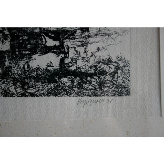 Renzo Vespignani, Camion in Periferia, Aquafort Etching, Mid-20th Century For Sale - Image 7 of 8
