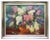 Latvian Artist, Lilac Bouquet, 1950s, Canvas Painting, Framed For Sale