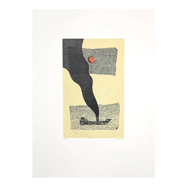 Francesco Casorati, Ship Smoke, Etching, 1970s For Sale