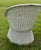Set of (2) Vintage Wicker Rattan Barrel/Bucket Style Chairs For Sale - Image 10 of 14