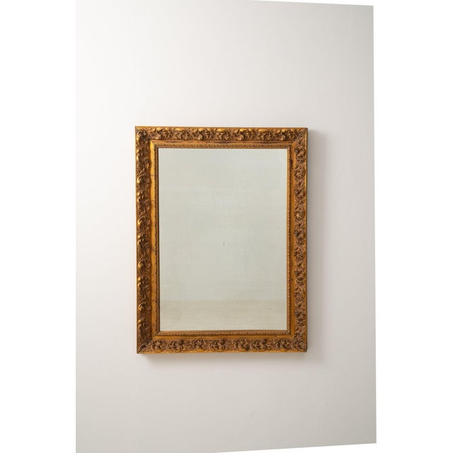 19th Century 19th Century France Gold Wood Mirror For Sale - Image 5 of 8