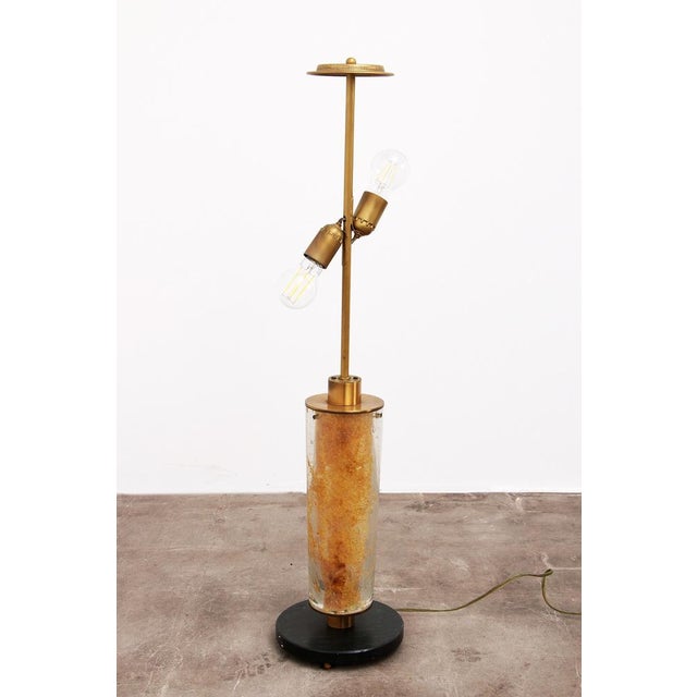Brutalist Table Lamp Marble & Glass, 1960 For Sale - Image 14 of 17