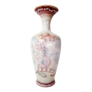 1930 Rookwood Pottery Floral Porcelain Vase Artist Lorinda Epply For Sale