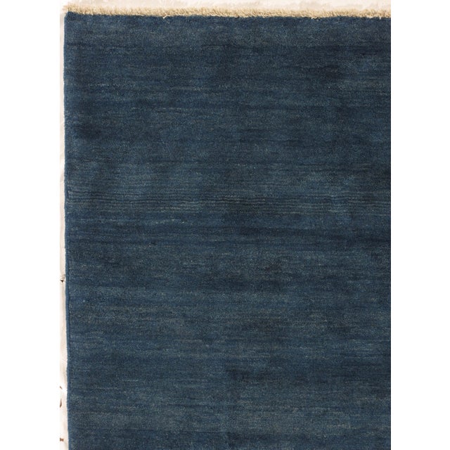 Contemporary Vintage Hand-Knotted Persian Gabbeh Rug 6'8" X 8'0" For Sale - Image 3 of 5