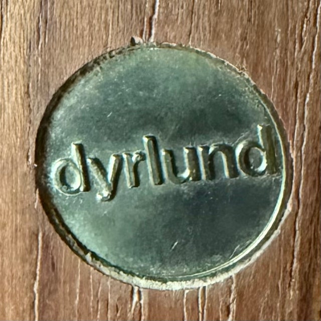 Vintage 1970s Dyrlund Danish Modern Teak Rolling Tv / Media Cabinet With Tambour Doors For Sale - Image 11 of 17