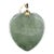 Jadeite Jade in 14k Gold Heart Shaped Very Fine Translucent Pale Apple Green Pendant For Sale