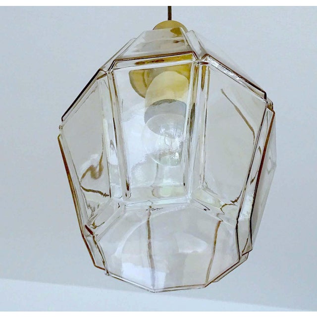 Vintage Pendant Light in Glass from Limburg For Sale - Image 11 of 16