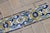 17th Century Portuguese Floral Border Tiles Set of 10 Blue, Yellow & White Antique For Sale - Image 10 of 12
