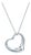 Vintage Elsa Peretti for Tiffany & Co. Open Heart Pendant Necklace 32" Sterling For Sale