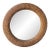 Monumental Vintage Braided Jute Round Coastal Regency Wall Mirror For Sale