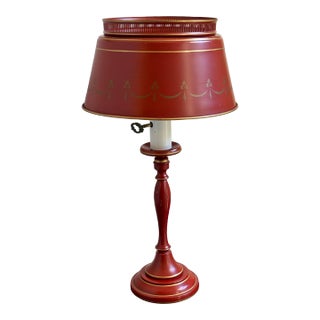 Mid-20th Century French Style Tole Table Lamp For Sale