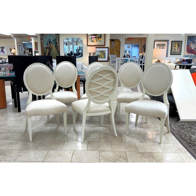 Contemporary Caracole/Schnadig Taste-Full Dining Side Chairs, Set of 6 For Sale - Image 3 of 18