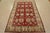 Farmhouse Kazak Rug 6′ X 8’9” Red Wool Tribal Hand-Knotted Oriental Carpet For Sale - Image 3 of 12