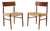 Set of Set of Danish Dining Chairs in Teak with Papercord Seats, 1960s For Sale