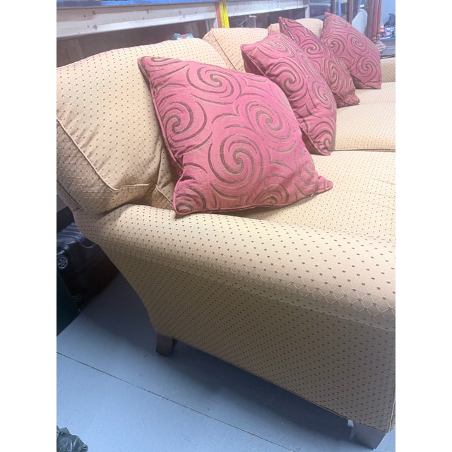 Early 21st Century Lee Industries Style 3193 Three-Seat Upholstered Sofa – Made in Usa 2007 For Sale - Image 5 of 6