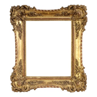 19th Century Napoleon III Gilded Italian Frame, 1880s For Sale