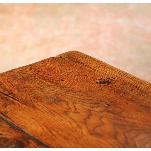 Wood 19th Century French Louis XIII Chestnut and Oak Refectory Monastery Dining Table For Sale - Image 7 of 8