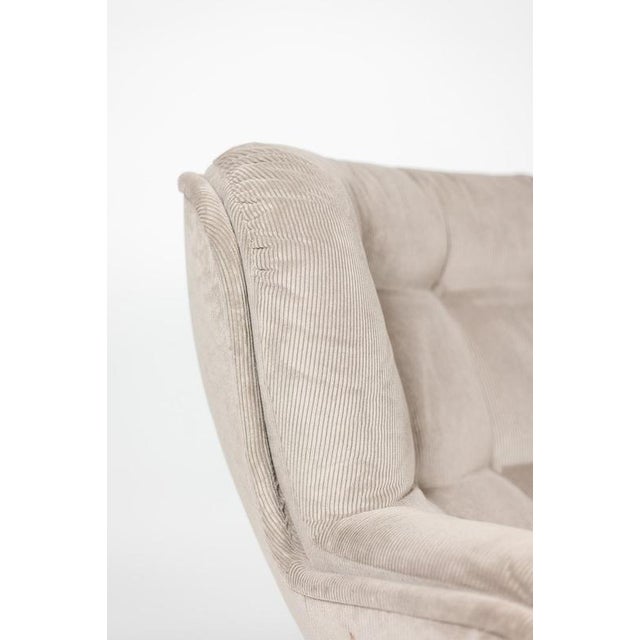 Textile Vintage Karate Velvet Chair by Michel Cadestin for Airborne, 1970 For Sale - Image 7 of 10