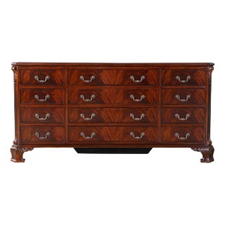 Niagara Furniture, Chippendale Mahogany Triple Dresser For Sale