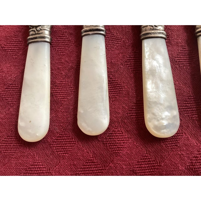 1920s Decorative Knives with Mother-of-Pearl Handles- Set of 6 For Sale - Image 4 of 4