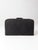 Vintage 1930s Belber Black Leather Suitcase With Green Interior For Sale - Image 10 of 18