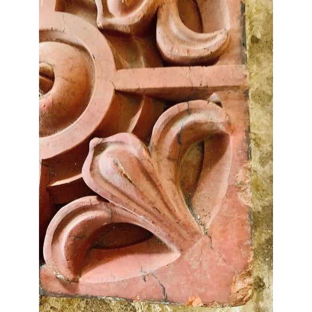 Late 19th Century Late 19th Century Victorian English Architectural Terracotta Molded Ornamental Building Brick, Tile For Sale - Image 5 of 12