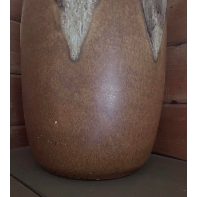 1960s Pair of Fat Lava Pottety Floor Vases by Scheurich Keramik West 284-53 For Sale - Image 5 of 10