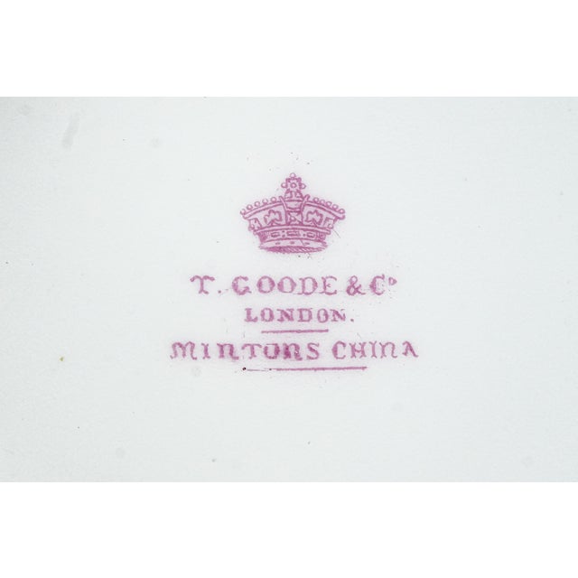 Beautiful English Hand Painted Rose Mintons China Antique Porcelain Circular Jewelry Vanity Box For Sale - Image 13 of 13