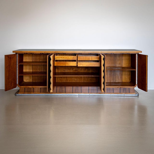 Art Deco Mid-20th Century Italian Art Deco Sideboard, Italy For Sale - Image 3 of 11