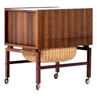 Rosewood Bar Trolley from Erling Torvits, Denmark, 1960s For Sale
