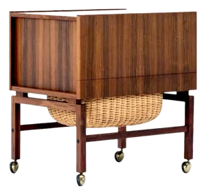 Rosewood Bar Trolley from Erling Torvits, Denmark, 1960s