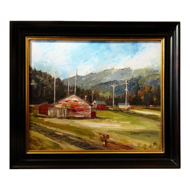 Andrew (Andy) Skaff Truckee Rail Yard Ii 2015 Painting For Sale