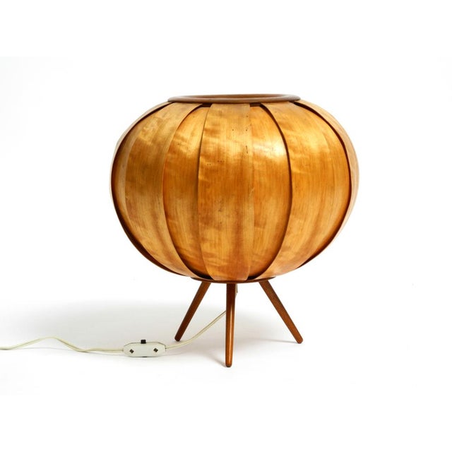Large Wood Veneer Tripod Lamp by Stanislav Kučera for Úluv, Czech, 1960s For Sale - Image 17 of 18