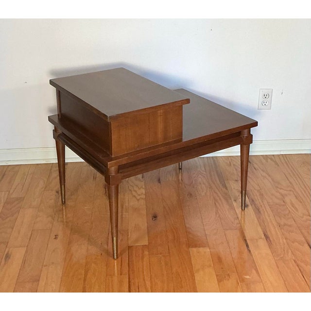 Late 20th Century Vintage Inlaid Side Table by American of Martinsville, Circa 1960s For Sale - Image 5 of 12