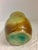 Vintage Ceramic Vase With Aqua Interior For Sale - Image 9 of 10