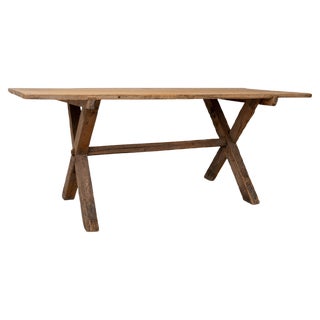 Large 18th Century Swedish Pine Table For Sale