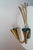 Metal Wall Lamp with Three Lights by Rupert Nikoll, 1950s For Sale - Image 7 of 8
