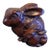 Red Boxwood Japanese Netsuke Rabbit For Sale