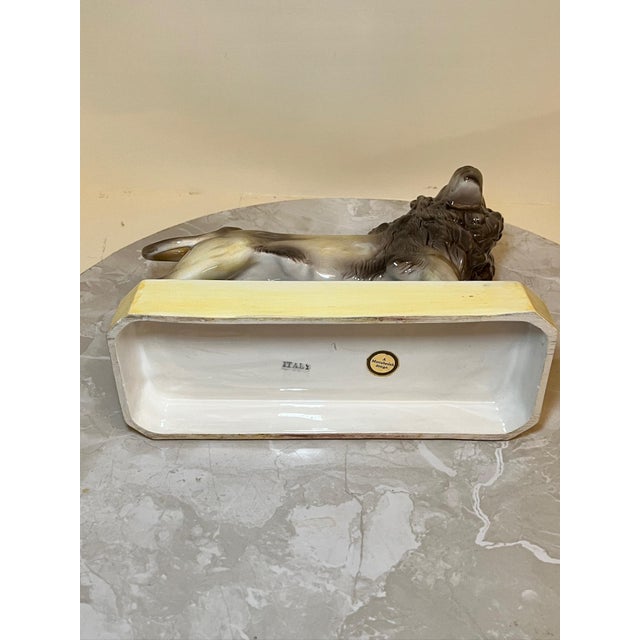 Late 20th Century Mottahedeh Porcelian Lion Figure, Italy For Sale - Image 9 of 10