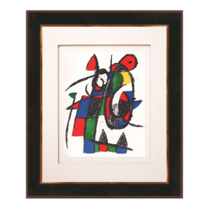 Joan Miro Original Lithograph V2-2 Mourlot 1975 Framed