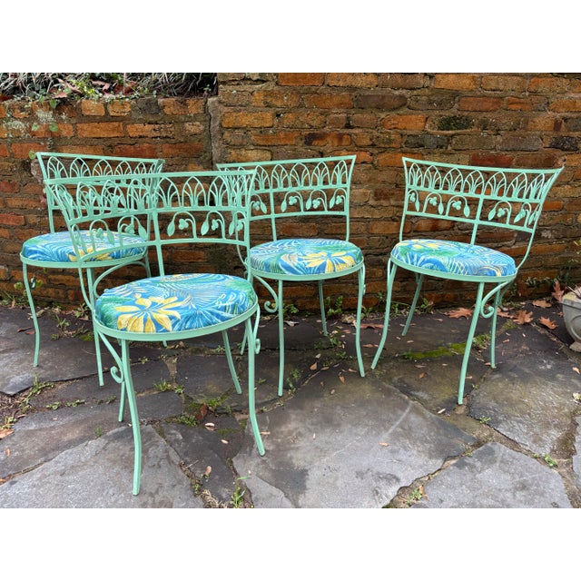 Mid 20th Century Mid 20th Century Salterini Pool Side Chairs, Set of 4, Attributed For Sale - Image 5 of 10