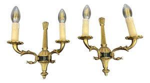 Vintage French Style Wall Sconces, Set of 2