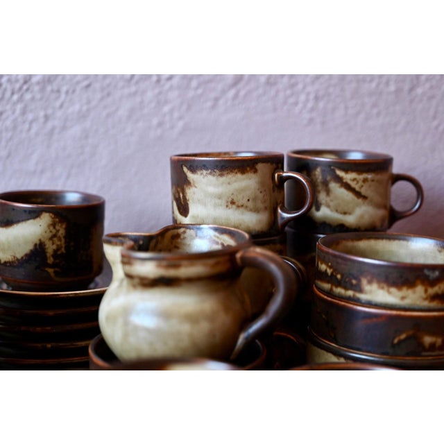 1960s Sahara Coffee Service Glazed Stoneware from Langenthal, 1960s For Sale - Image 5 of 12