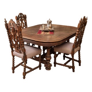 Antique Henry II Walnut Dining Table For Sale