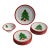 Set 12 Pfaltzgraff Marimekko Oy Christmas Tree Red Band Design Dinnerware Late 20th Century For Sale