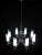Postmodern Large 8 Light Post Modern Luminaire Chandelier For Sale - Image 3 of 12