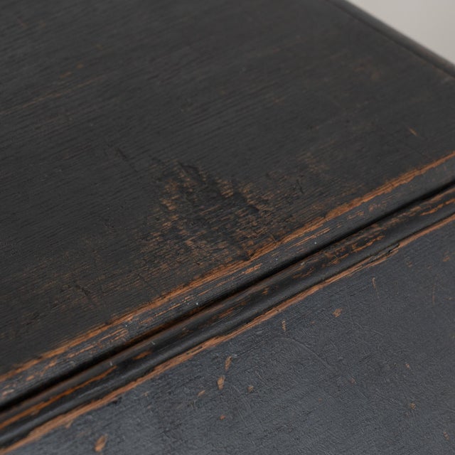 Late 18th Century Black Oak Secretary Bureau From Denmark For Sale - Image 6 of 16