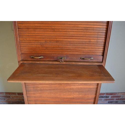 Wood German Oak Filing Cabinet by F. Soennecken Bonn For Sale - Image 7 of 11