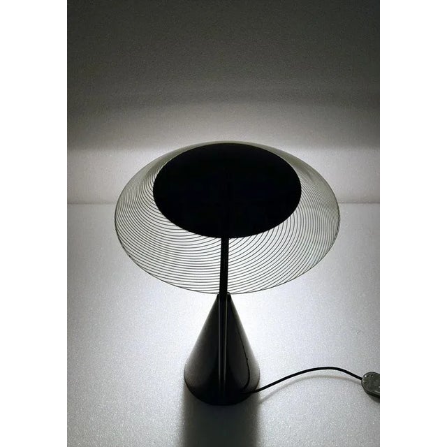 1970s Murano Glass & Metal Table Lamp, 1970s For Sale - Image 5 of 10