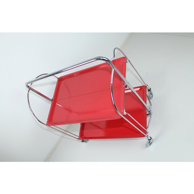 Mid-Century Serving Trolley from Bremshey Solingen For Sale - Image 6 of 14